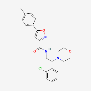 N-[2-(2-chlorophenyl)-2-(4-morpholinyl)ethyl]-5-(4-methylphenyl)-3-isoxazolecarboxamide