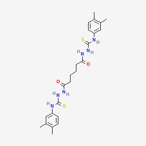 2,2'-(1,6-dioxo-1,6-hexanediyl)bis[N-(3,4-dimethylphenyl)hydrazinecarbothioamide]