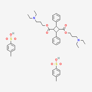 molecular formula C46H62N2O10S2 B6073819 bis[3-(diethylamino)propyl] 2,4-diphenyl-1,3-cyclobutanedicarboxylate bis(4-methylbenzenesulfonate) 