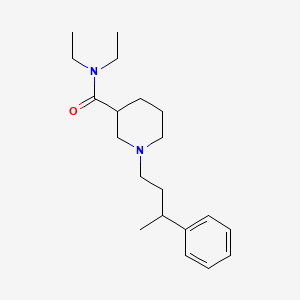 N,N-diethyl-1-(3-phenylbutyl)-3-piperidinecarboxamide