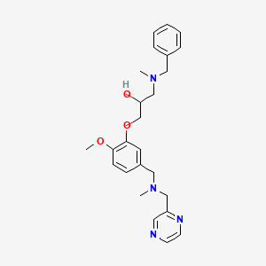 1-[benzyl(methyl)amino]-3-(2-methoxy-5-{[methyl(2-pyrazinylmethyl)amino]methyl}phenoxy)-2-propanol