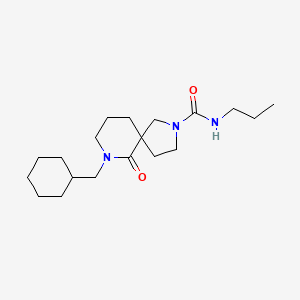 7-(cyclohexylmethyl)-6-oxo-N-propyl-2,7-diazaspiro[4.5]decane-2-carboxamide