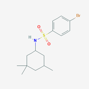 molecular formula C15H22BrNO2S B6073911 4-bromo-N-(3,3,5-trimethylcyclohexyl)benzenesulfonamide 