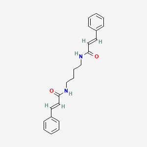 molecular formula C22H24N2O2 B6073924 N,N'-1,4-butanediylbis(3-phenylacrylamide) 