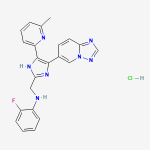 molecular formula C22H19ClFN7 B607394 Vactostib 盐酸盐 CAS No. 1352610-25-3