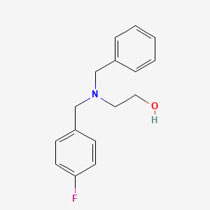 molecular formula C16H18FNO B6073962 2-[benzyl(4-fluorobenzyl)amino]ethanol 
