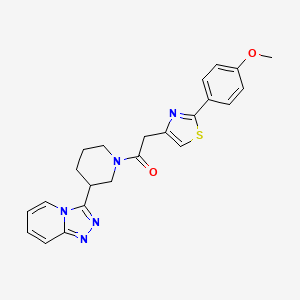 3-(1-{[2-(4-methoxyphenyl)-1,3-thiazol-4-yl]acetyl}-3-piperidinyl)[1,2,4]triazolo[4,3-a]pyridine
