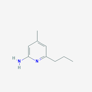 molecular formula C9H14N2 B060741 4-Methyl-6-propylpyridin-2-amine CAS No. 179555-24-9