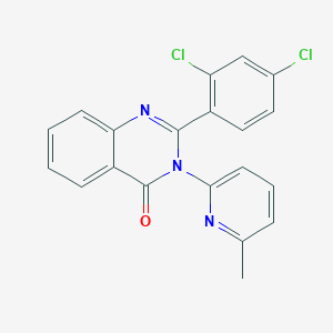 molecular formula C20H13Cl2N3O B6074121 2-(2,4-dichlorophenyl)-3-(6-methyl-2-pyridinyl)-4(3H)-quinazolinone 