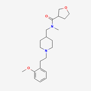 N-({1-[2-(2-methoxyphenyl)ethyl]-4-piperidinyl}methyl)-N-methyltetrahydro-3-furancarboxamide