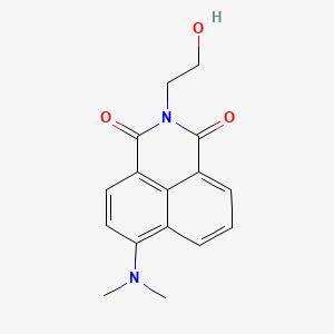 molecular formula C16H16N2O3 B6074172 6-(二甲氨基)-2-(2-羟乙基)-1H-苯并[de]异喹啉-1,3(2H)-二酮 