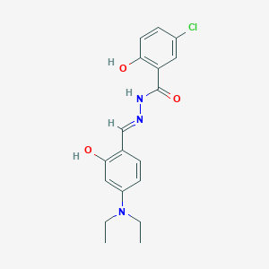 molecular formula C18H20ClN3O3 B6074189 5-chloro-N'-[4-(diethylamino)-2-hydroxybenzylidene]-2-hydroxybenzohydrazide 
