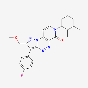 7-(2,3-dimethylcyclohexyl)-3-(4-fluorophenyl)-2-(methoxymethyl)pyrazolo[5,1-c]pyrido[4,3-e][1,2,4]triazin-6(7H)-one