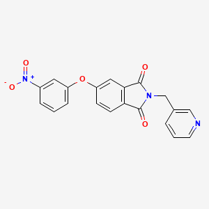 molecular formula C20H13N3O5 B6074288 5-(3-nitrophenoxy)-2-(3-pyridinylmethyl)-1H-isoindole-1,3(2H)-dione CAS No. 420107-27-3