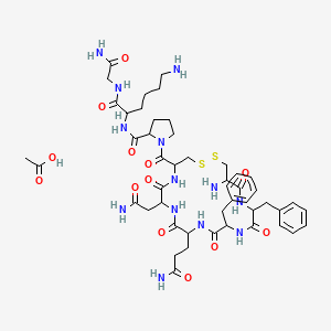 molecular formula C48H69N13O13S2 B607431 醋酸非加压素 CAS No. 914453-97-7