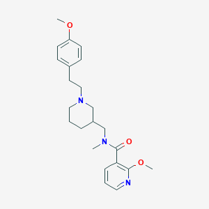 molecular formula C23H31N3O3 B6074318 2-methoxy-N-({1-[2-(4-methoxyphenyl)ethyl]-3-piperidinyl}methyl)-N-methylnicotinamide 