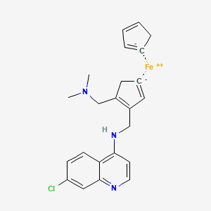 molecular formula C23H24ClFeN3 B607439 Ferroquine CAS No. 185055-67-8
