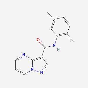 molecular formula C15H14N4O B6074494 N-(2,5-dimethylphenyl)pyrazolo[1,5-a]pyrimidine-3-carboxamide 