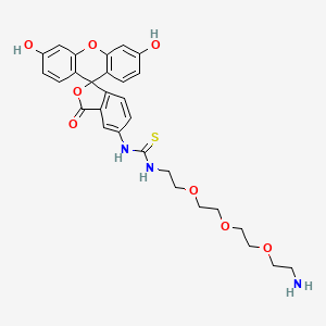 molecular formula C29H31N3O8S B607473 Fluorescein-PEG3-Amine CAS No. 1807539-04-3