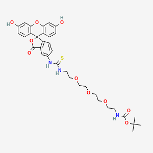 molecular formula C34H39N3O10S B607474 Fluorescein-PEG3-(N-Boc)-Amine CAS No. 1807534-77-5