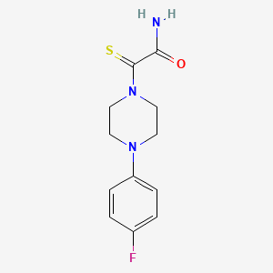 molecular formula C12H14FN3OS B6074782 2-[4-(4-fluorophenyl)piperazin-1-yl]-2-thioxoacetamide 