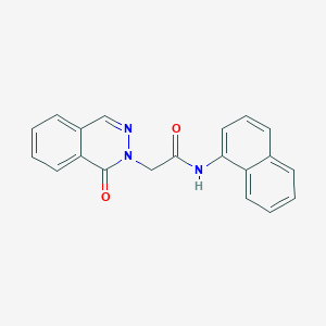 molecular formula C20H15N3O2 B6074788 N-1-naphthyl-2-(1-oxo-2(1H)-phthalazinyl)acetamide 