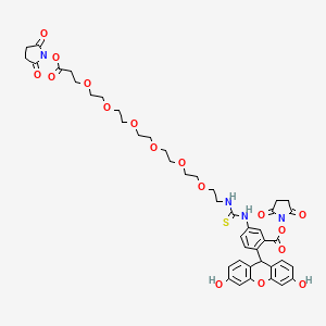molecular formula C44H50N4O17S B607479 Fluorescein-PEG6-bis-NHS ester CAS No. 2055105-59-2