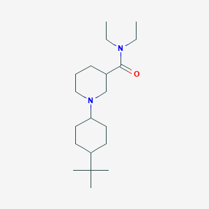 molecular formula C20H38N2O B6074793 1-(4-tert-butylcyclohexyl)-N,N-diethyl-3-piperidinecarboxamide 