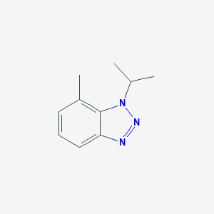 molecular formula C10H13N3 B060748 1-Isopropyl-7-methyl-1H-benzo[d][1,2,3]triazole CAS No. 169212-63-9