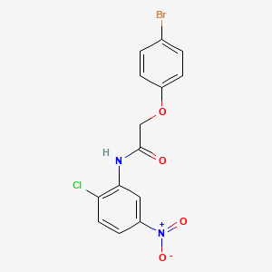 molecular formula C14H10BrClN2O4 B6074865 2-(4-bromophenoxy)-N-(2-chloro-5-nitrophenyl)acetamide 