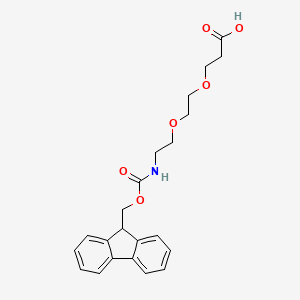 molecular formula C22H25NO6 B607494 Fmoc-9-Amino-4,7-Dioxanonanoic acid CAS No. 872679-70-4