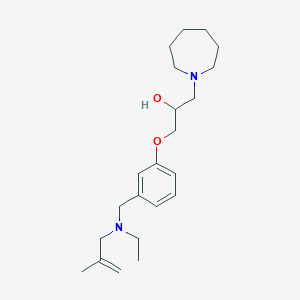 molecular formula C22H36N2O2 B6074942 1-(1-azepanyl)-3-(3-{[ethyl(2-methyl-2-propen-1-yl)amino]methyl}phenoxy)-2-propanol 