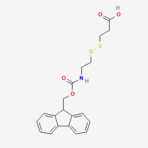 molecular formula C20H21NO4S2 B607497 Fmoc-NH-乙基-SS-丙酸 CAS No. 864235-83-6