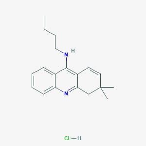 molecular formula C19H25ClN2 B6074985 N-butyl-3,3-dimethyl-3,4-dihydro-9-acridinamine hydrochloride 