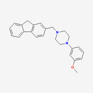 1-(9H-fluoren-2-ylmethyl)-4-(3-methoxyphenyl)piperazine