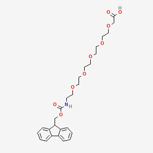 molecular formula C27H35NO9 B607503 Fmoc-NH-PEG5-CH2COOH CAS No. 635287-26-2