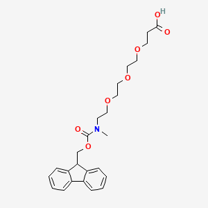 molecular formula C23H27NO6 B607506 Fmoc-N-甲基-N-酰胺-PEG2-酸 CAS No. 1807518-77-9