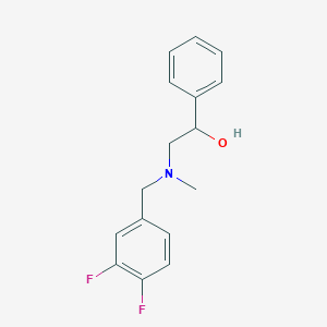molecular formula C16H17F2NO B6075060 2-[(3,4-difluorobenzyl)(methyl)amino]-1-phenylethanol 
