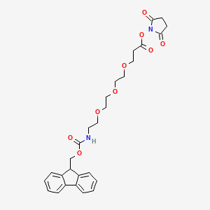 molecular formula C28H32N2O9 B607513 Fmoc-聚乙二醇3-NHS 酯 CAS No. 1352827-47-4