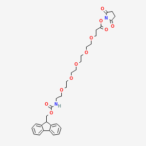 molecular formula C32H40N2O11 B607516 Fmoc-PEG5-NHS-Ester CAS No. 1402080-11-8