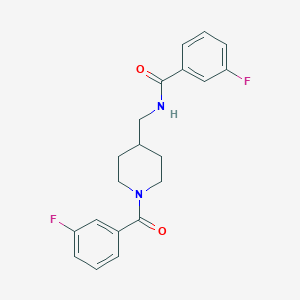 3-fluoro-N-{[1-(3-fluorobenzoyl)-4-piperidinyl]methyl}benzamide