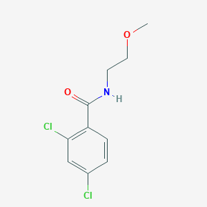 molecular formula C10H11Cl2NO2 B6075219 2,4-dichloro-N-(2-methoxyethyl)benzamide 