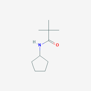 molecular formula C10H19NO B6075335 N-cyclopentyl-2,2-dimethylpropanamide 