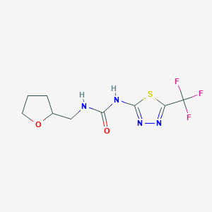 N-(tetrahydrofuran-2-ylmethyl)-N'-[5-(trifluoromethyl)-1,3,4-thiadiazol-2-yl]urea