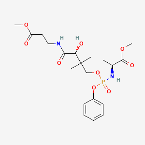 molecular formula C20H31N2O9P B607538 Fosmetpantotenate CAS No. 1858268-66-2