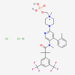 molecular formula C31H37Cl2F6N4O5P B607540 Fosnetupitant氯化物 CAS No. 1643757-72-5