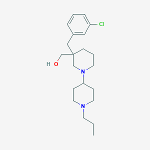 molecular formula C21H33ClN2O B6075405 [3-(3-chlorobenzyl)-1'-propyl-1,4'-bipiperidin-3-yl]methanol 
