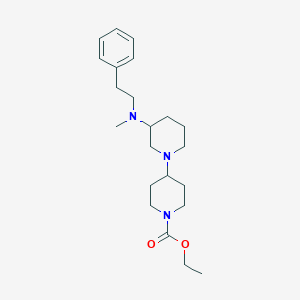 molecular formula C22H35N3O2 B6075439 ethyl 3-[methyl(2-phenylethyl)amino]-1,4'-bipiperidine-1'-carboxylate 