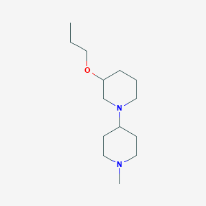 molecular formula C14H28N2O B6075446 1'-methyl-3-propoxy-1,4'-bipiperidine 
