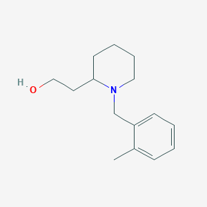 molecular formula C15H23NO B6075475 2-[1-(2-methylbenzyl)-2-piperidinyl]ethanol 